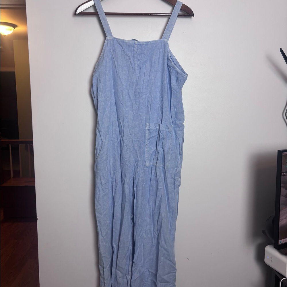 Universal Thread Light Blue Chambray Linen Blend … - image 6